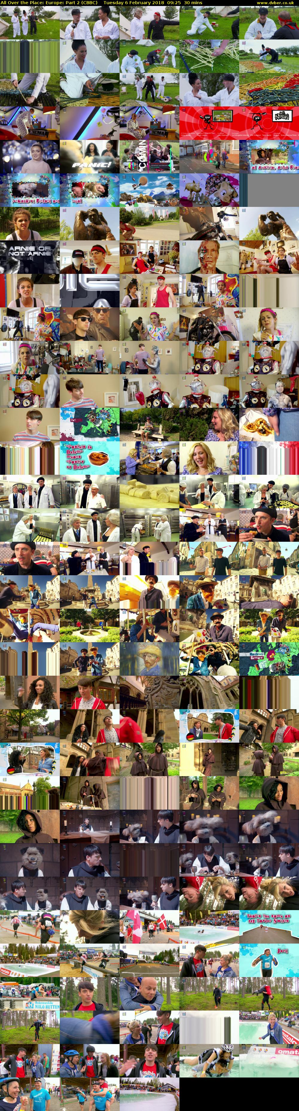 All Over the Place: Europe: Part 2 (CBBC) Tuesday 6 February 2018 09:25 - 09:55