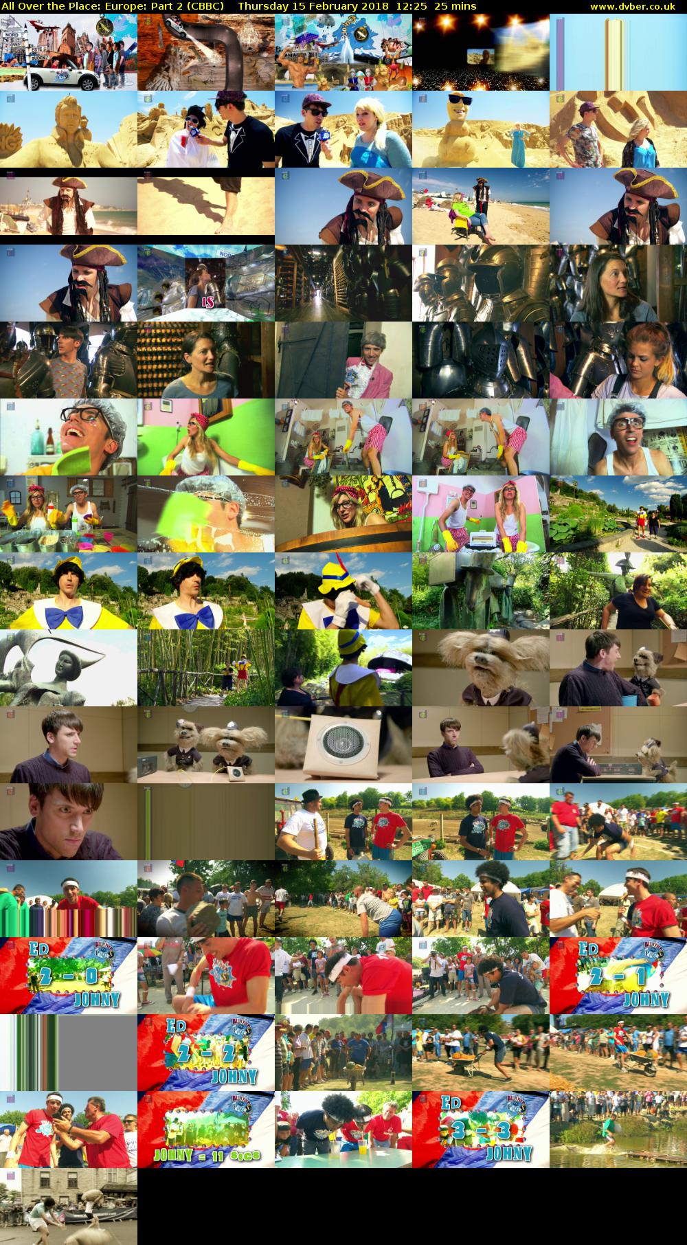 All Over the Place: Europe: Part 2 (CBBC) Thursday 15 February 2018 12:25 - 12:50