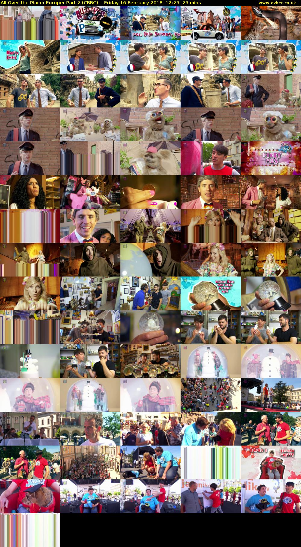 All Over the Place: Europe: Part 2 (CBBC) Friday 16 February 2018 12:25 - 12:50
