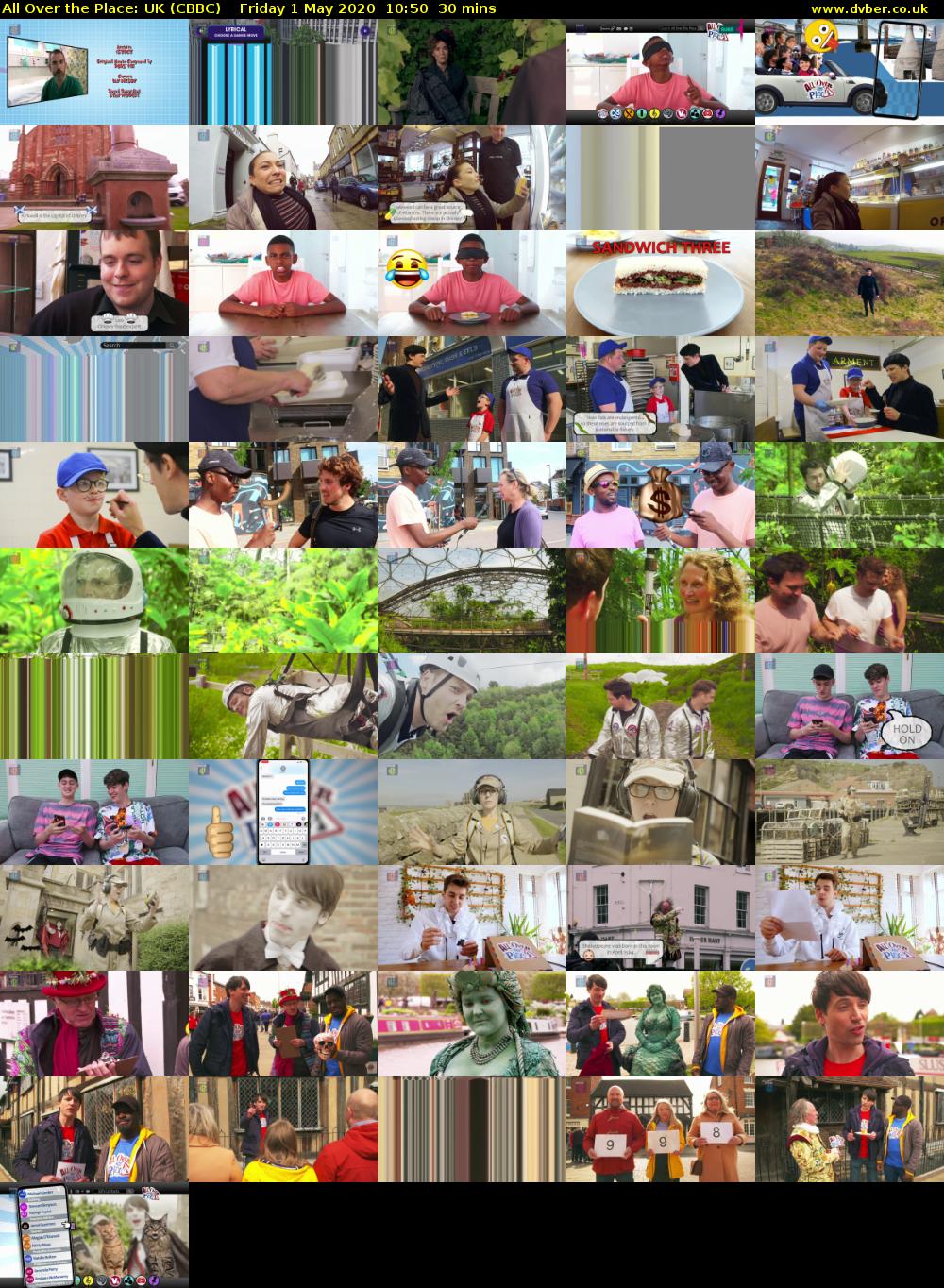 All Over the Place: UK (CBBC) Friday 1 May 2020 10:50 - 11:20
