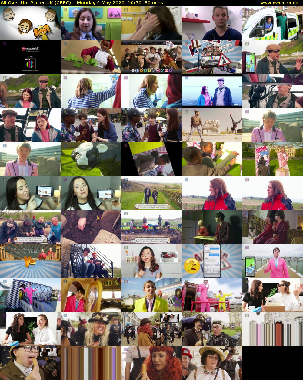 All Over the Place: UK (CBBC) Monday 4 May 2020 10:50 - 11:20