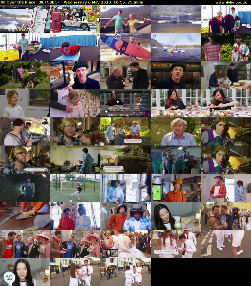 All Over the Place: UK (CBBC) Wednesday 6 May 2020 10:55 - 11:20