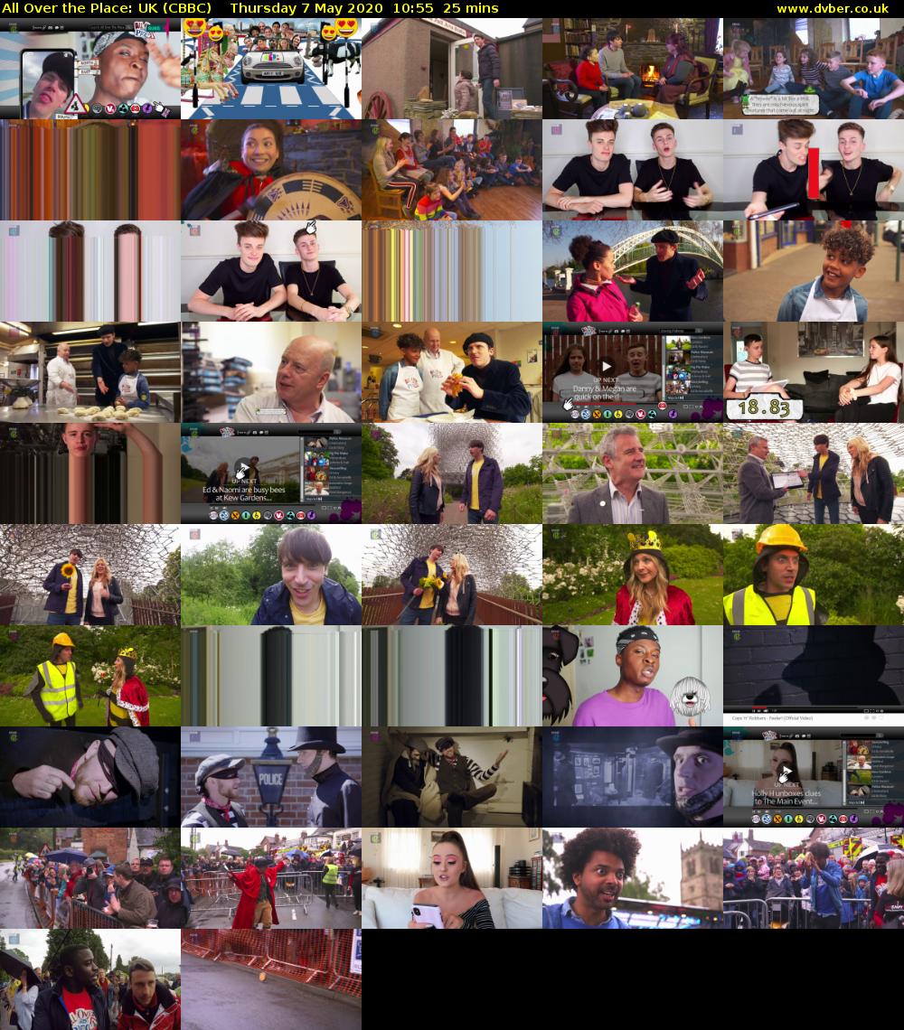 All Over the Place: UK (CBBC) Thursday 7 May 2020 10:55 - 11:20