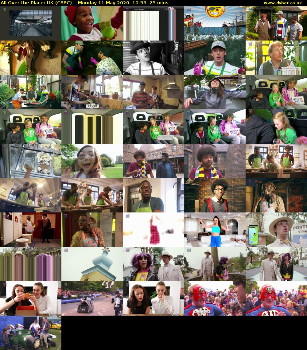 All Over the Place: UK (CBBC) Monday 11 May 2020 10:55 - 11:20