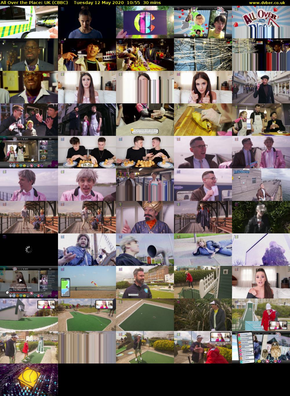 All Over the Place: UK (CBBC) Tuesday 12 May 2020 10:55 - 11:25