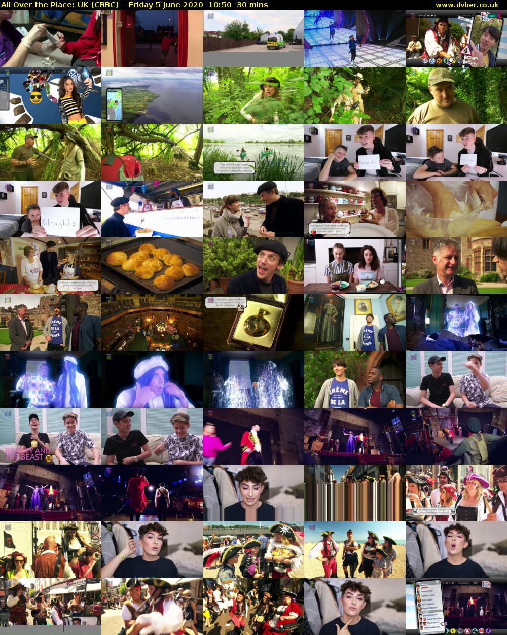 All Over the Place: UK (CBBC) Friday 5 June 2020 10:50 - 11:20