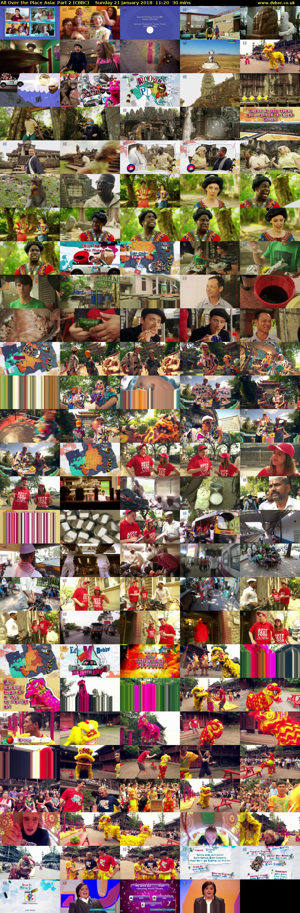All Over the Place Asia: Part 2 (CBBC) Sunday 21 January 2018 11:20 - 11:50