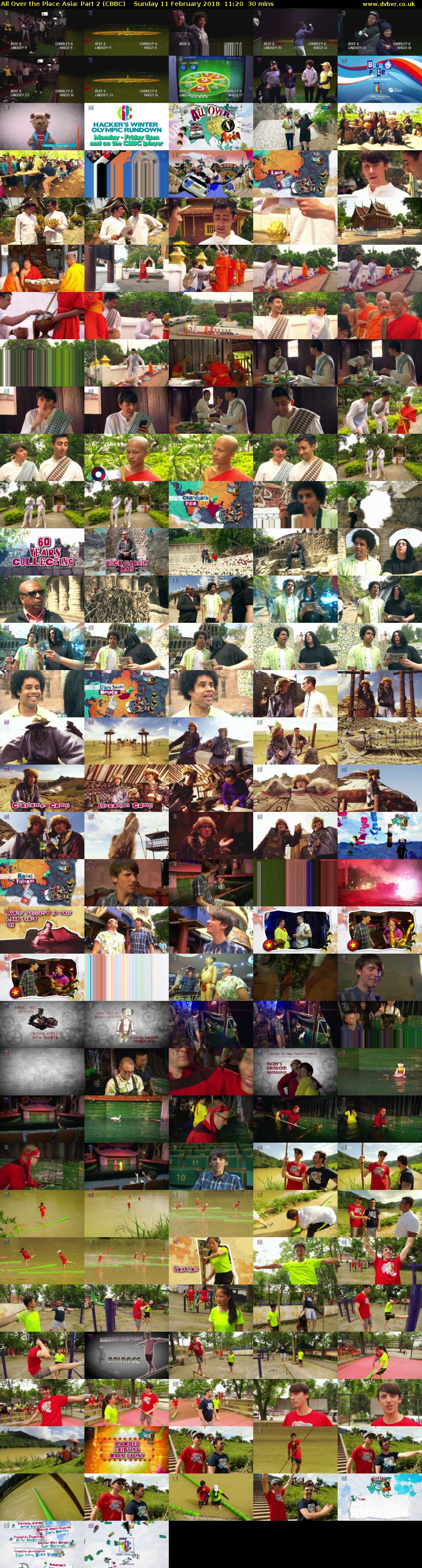 All Over the Place Asia: Part 2 (CBBC) Sunday 11 February 2018 11:20 - 11:50