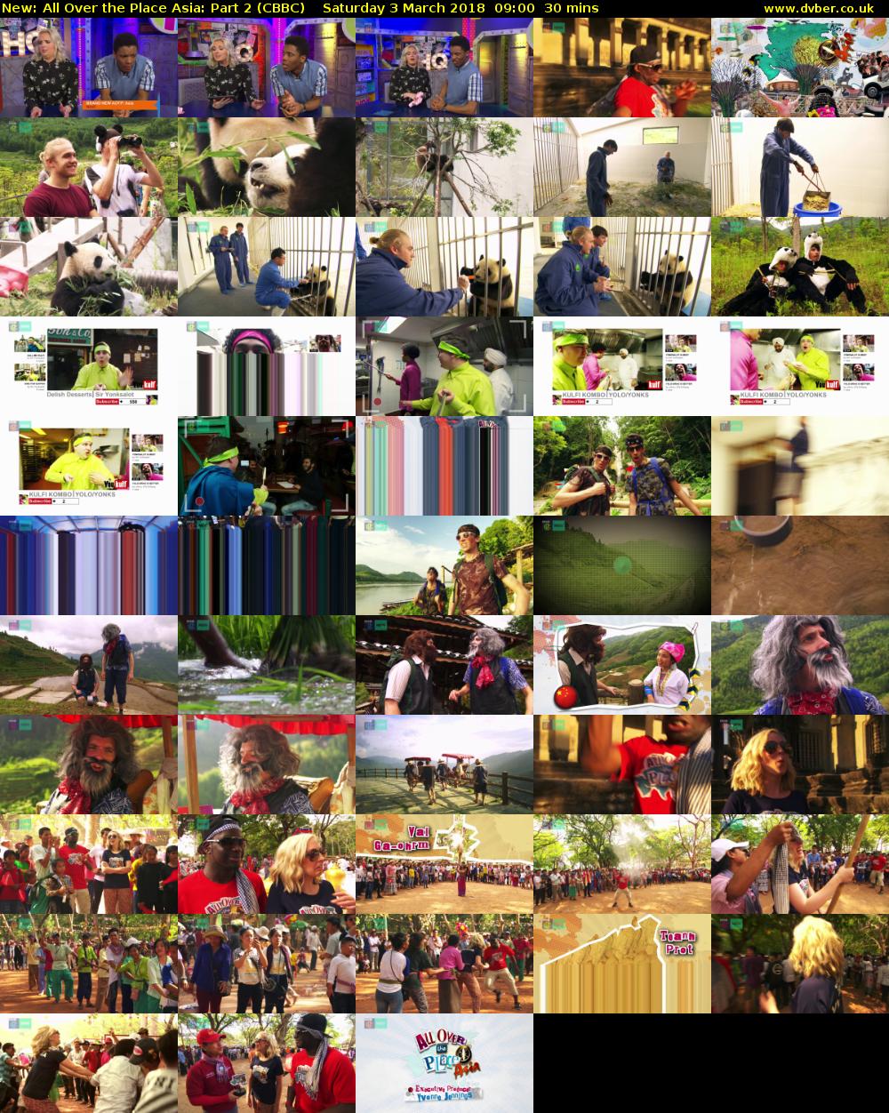 All Over the Place Asia: Part 2 (CBBC) Saturday 3 March 2018 09:00 - 09:30