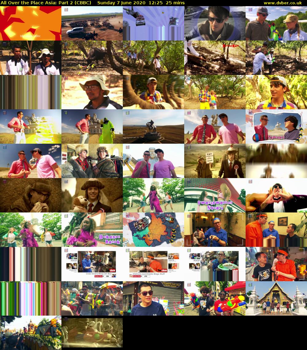 All Over the Place Asia: Part 2 (CBBC) Sunday 7 June 2020 12:25 - 12:50