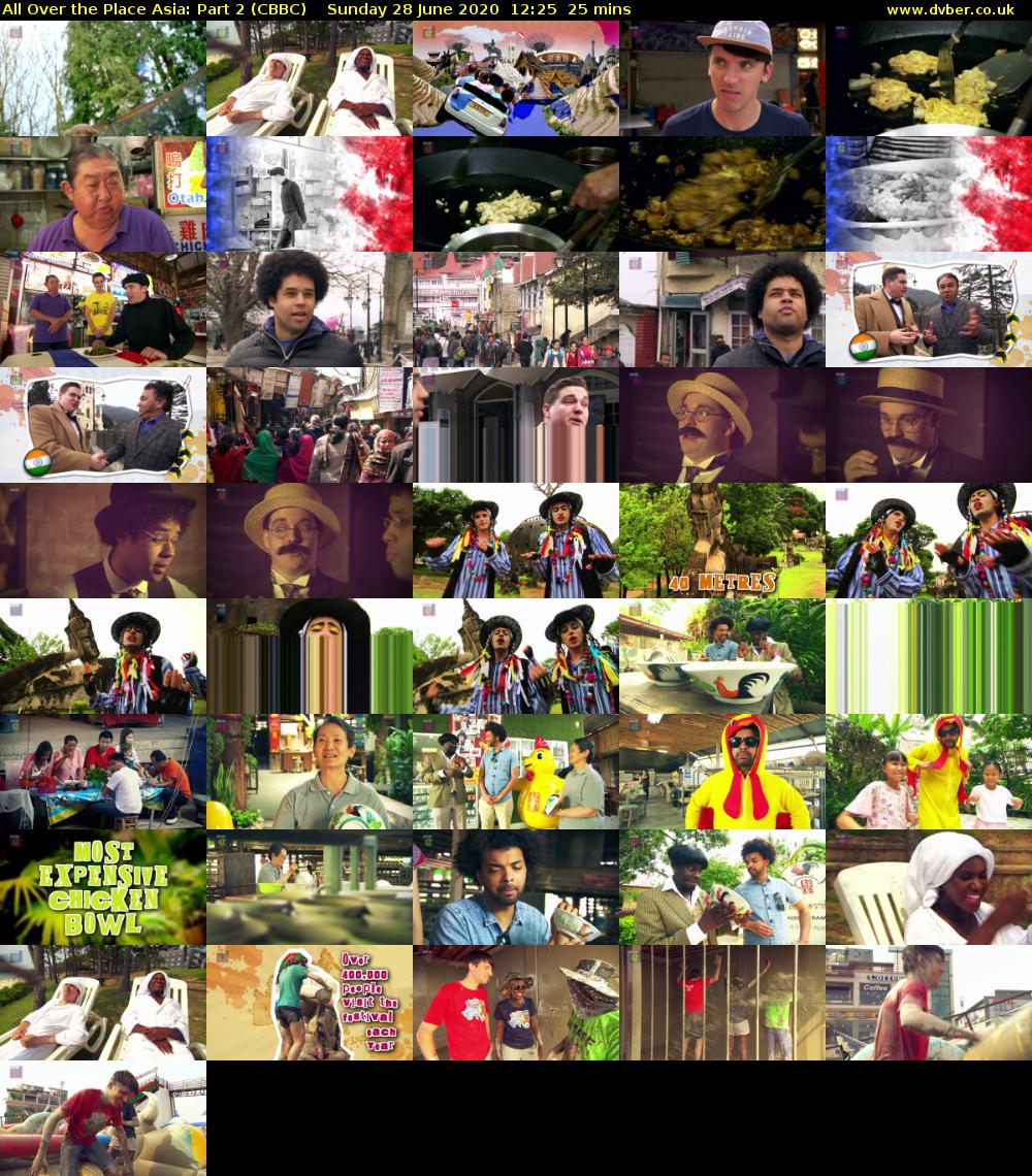 All Over the Place Asia: Part 2 (CBBC) Sunday 28 June 2020 12:25 - 12:50