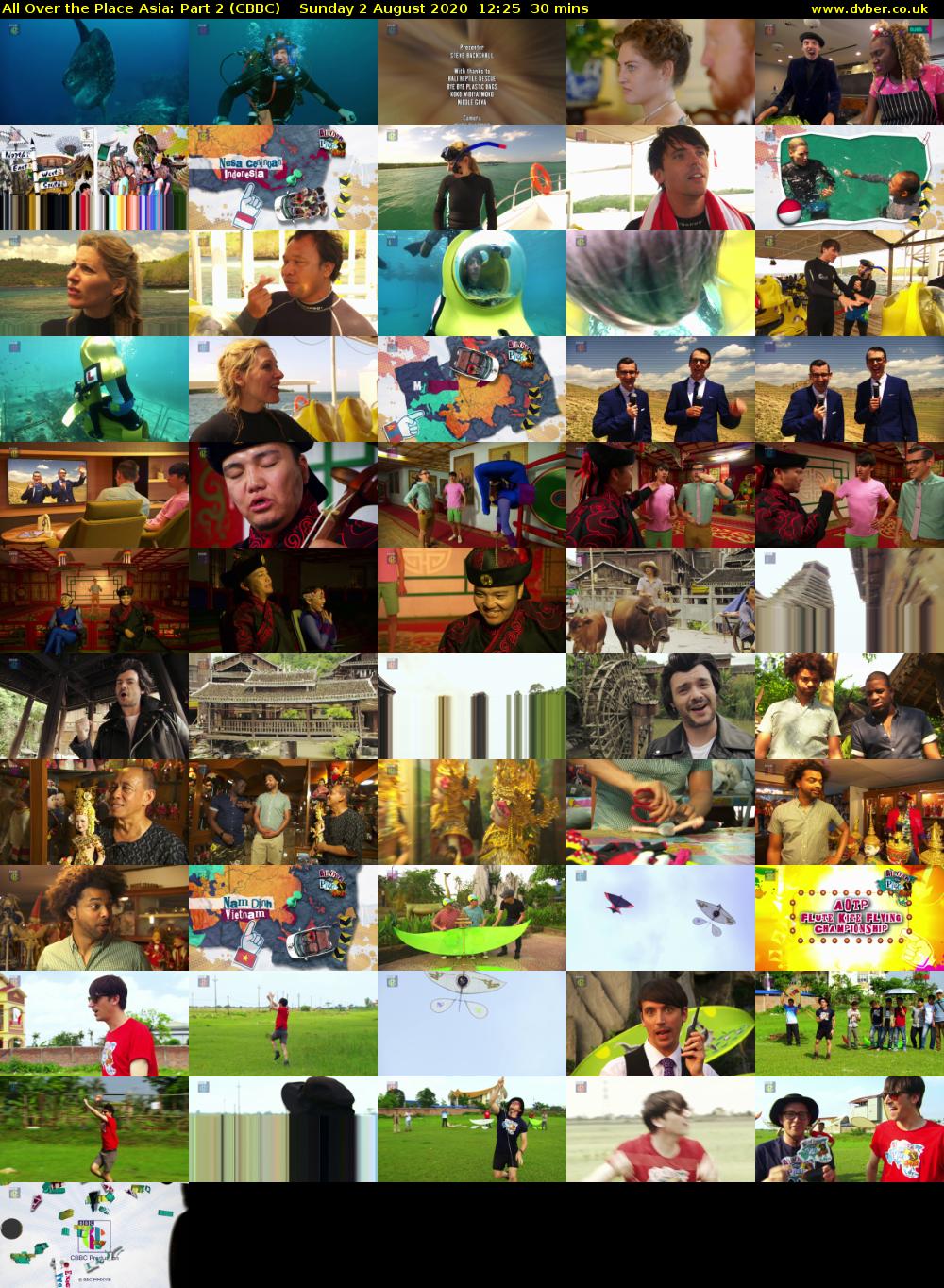 All Over the Place Asia: Part 2 (CBBC) Sunday 2 August 2020 12:25 - 12:55