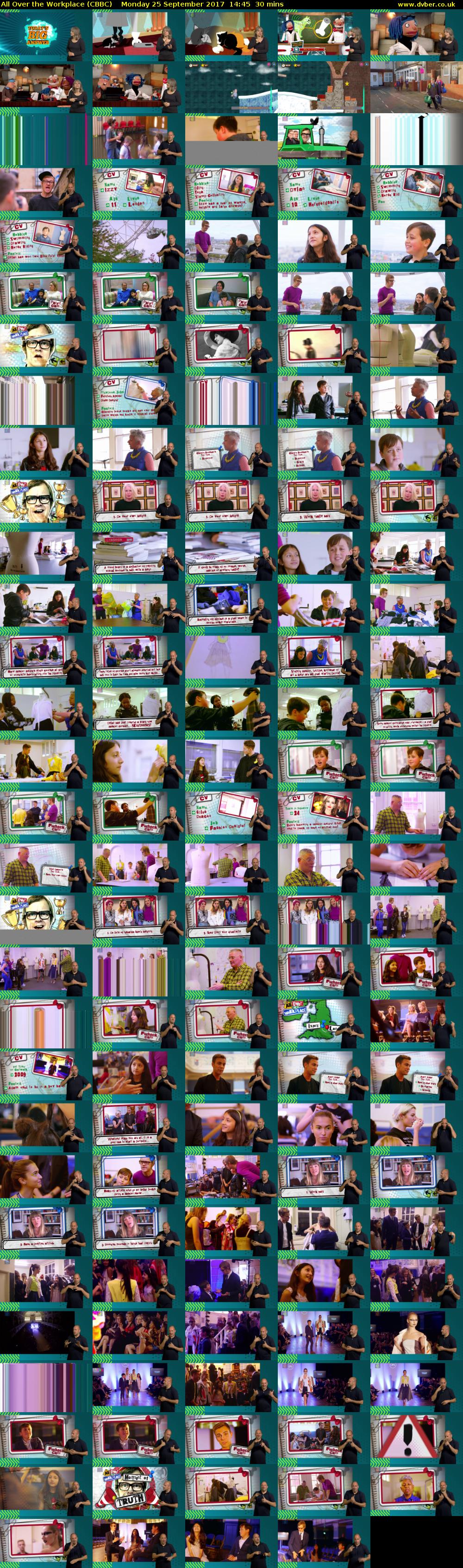All Over the Workplace (CBBC) Monday 25 September 2017 14:45 - 15:15