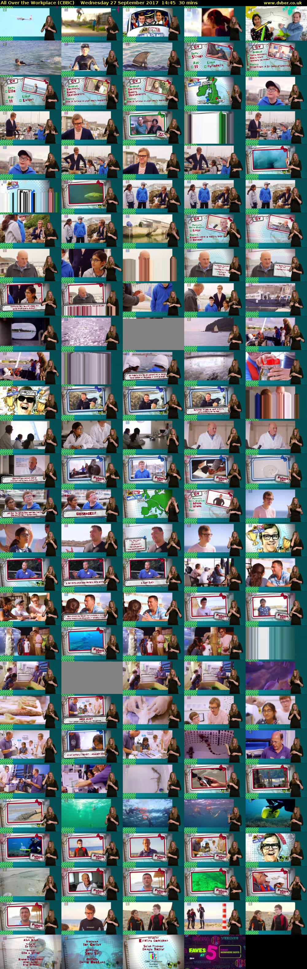 All Over the Workplace (CBBC) Wednesday 27 September 2017 14:45 - 15:15