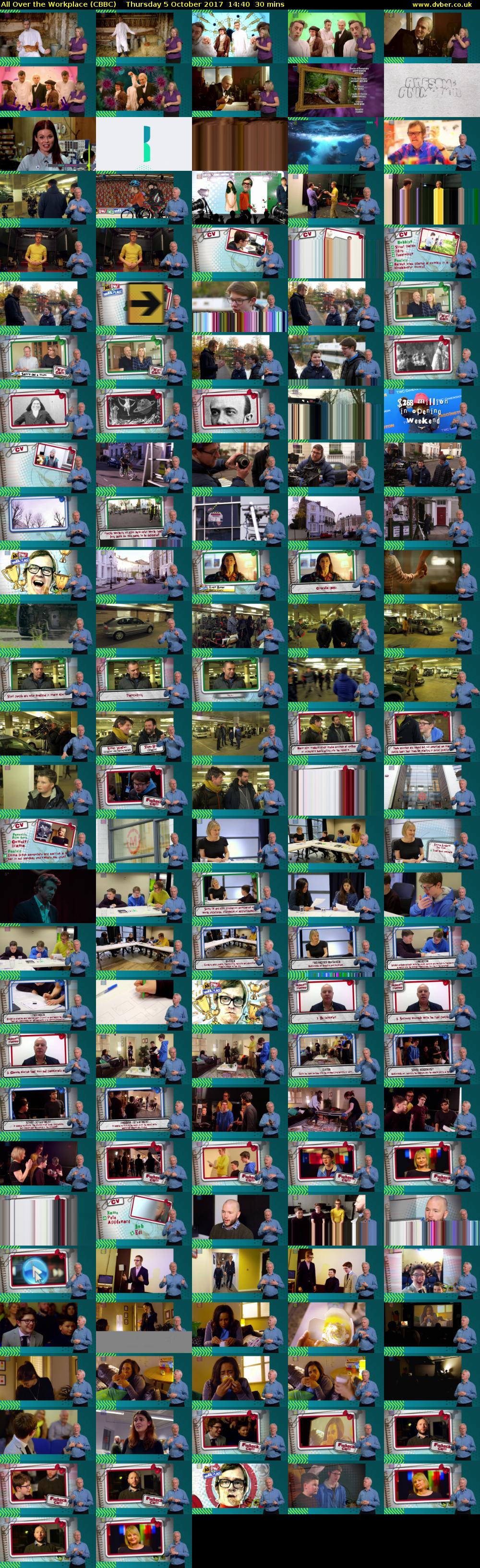 All Over the Workplace (CBBC) Thursday 5 October 2017 14:40 - 15:10
