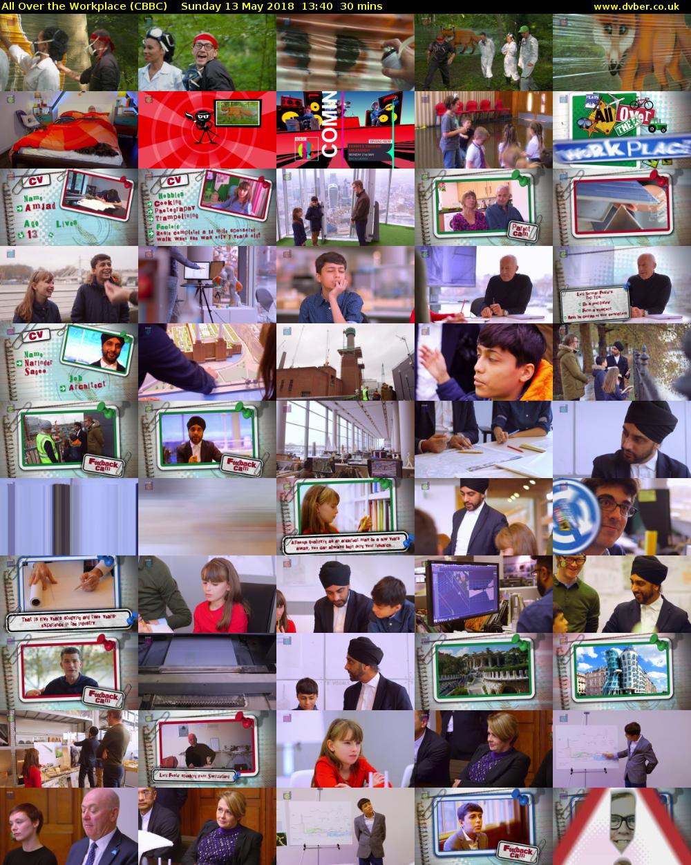 All Over the Workplace (CBBC) Sunday 13 May 2018 13:40 - 14:10
