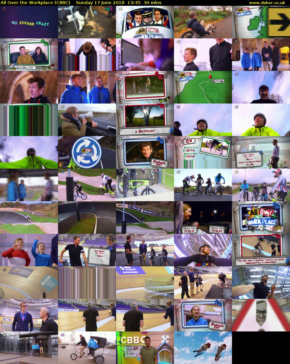 All Over the Workplace (CBBC) Sunday 17 June 2018 13:45 - 14:15