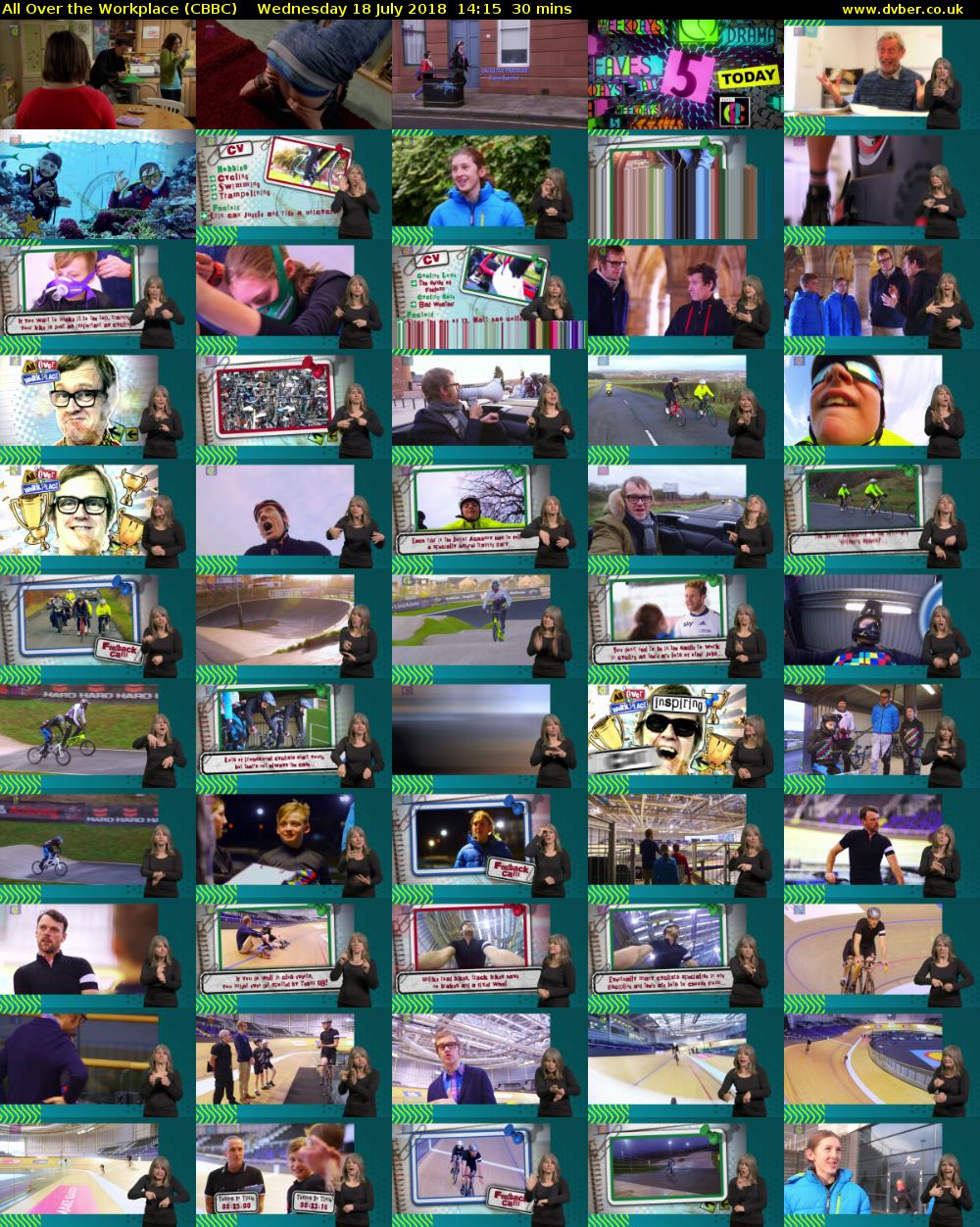 All Over the Workplace (CBBC) Wednesday 18 July 2018 14:15 - 14:45