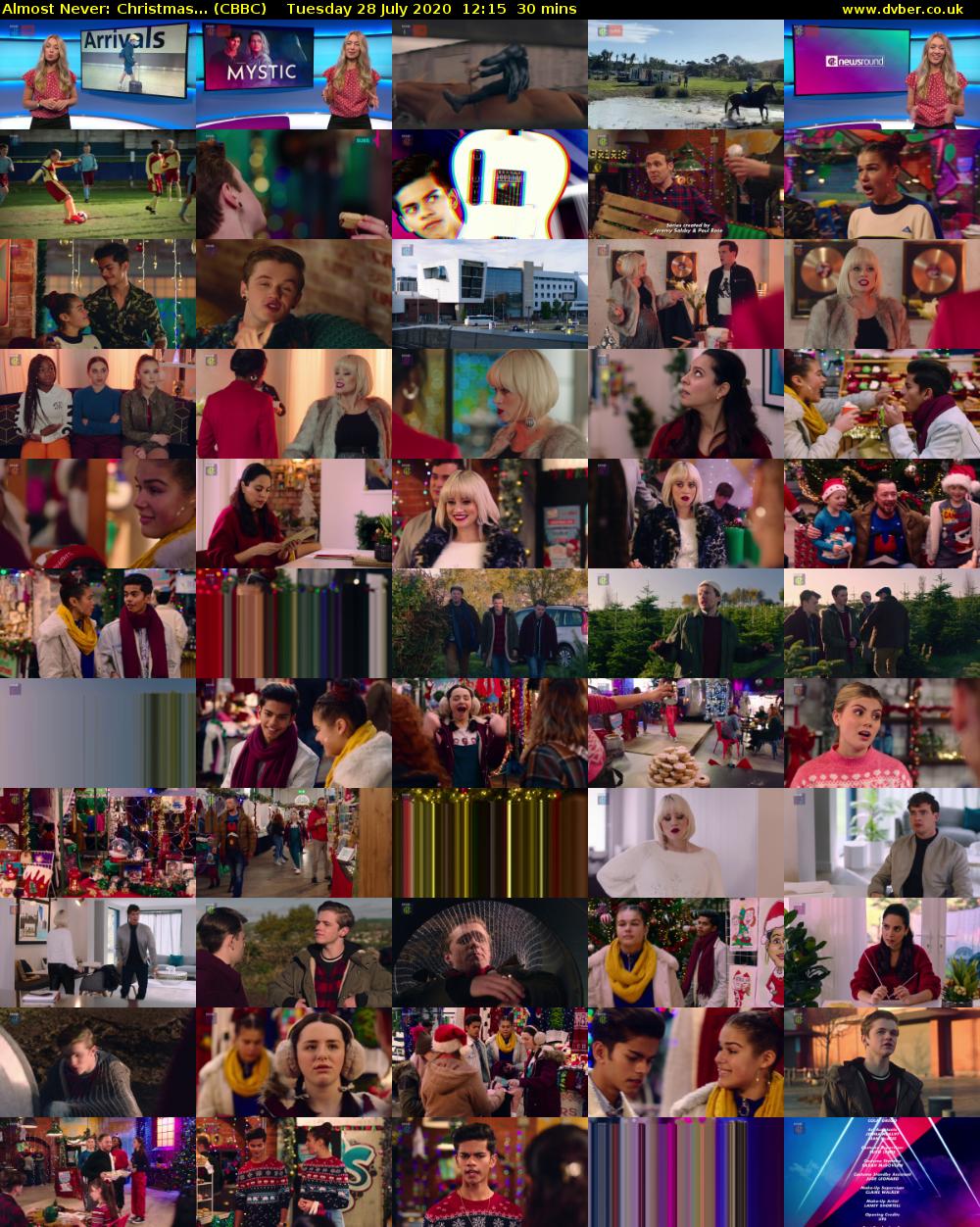 Almost Never: Christmas... (CBBC) Tuesday 28 July 2020 12:15 - 12:45