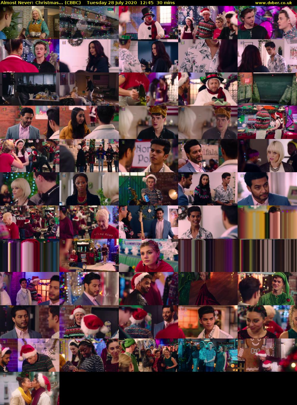 Almost Never: Christmas... (CBBC) Tuesday 28 July 2020 12:45 - 13:15