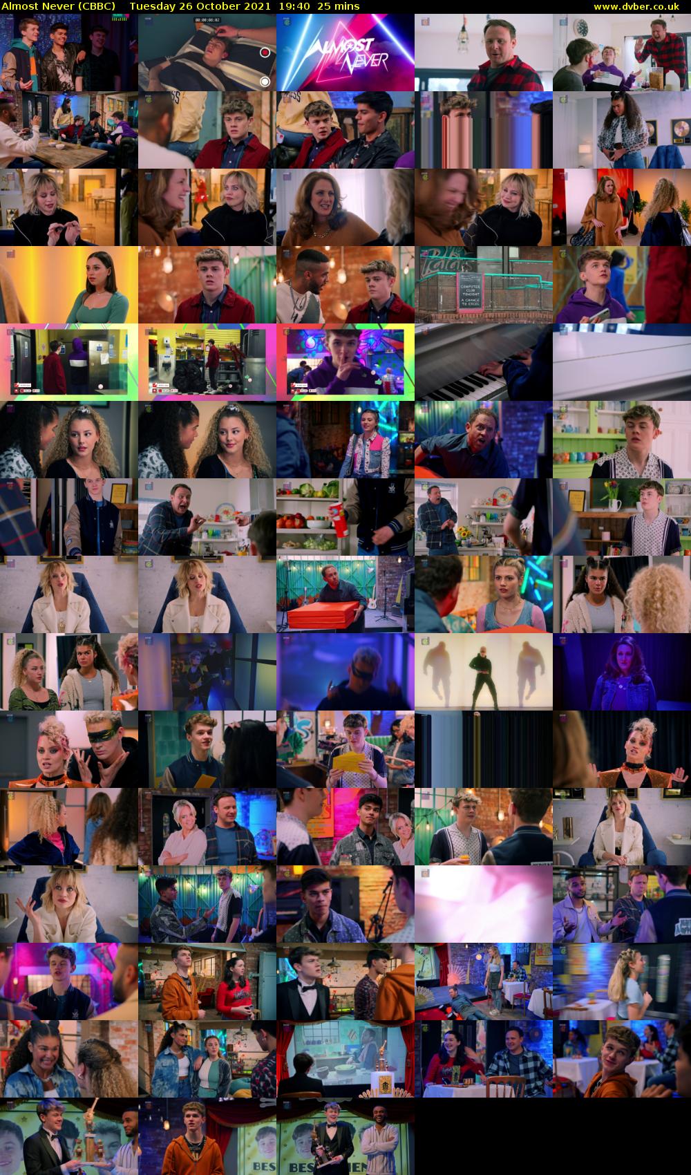 Almost Never (CBBC) Tuesday 26 October 2021 19:40 - 20:05