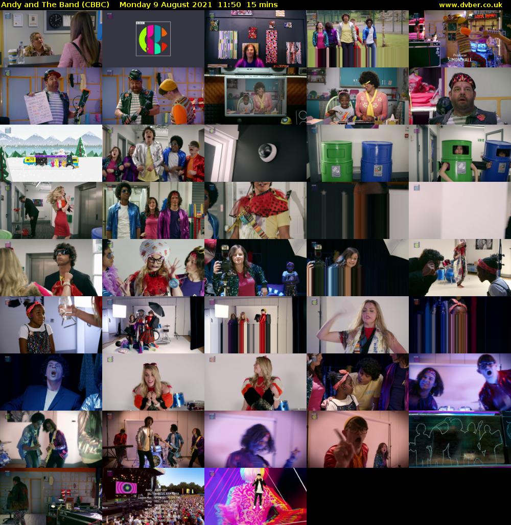 Andy and The Band (CBBC) Monday 9 August 2021 11:50 - 12:05
