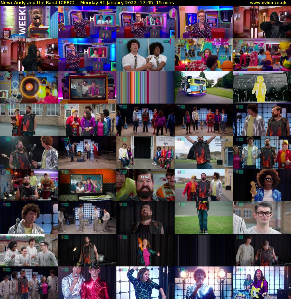 Andy and the Band (CBBC) Monday 31 January 2022 17:45 - 18:00