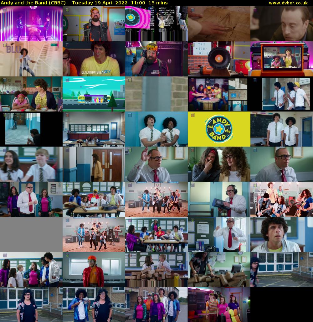 Andy and the Band (CBBC) Tuesday 19 April 2022 11:00 - 11:15