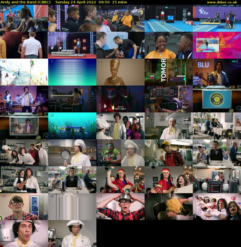 Andy and the Band (CBBC) Sunday 24 April 2022 09:50 - 10:05