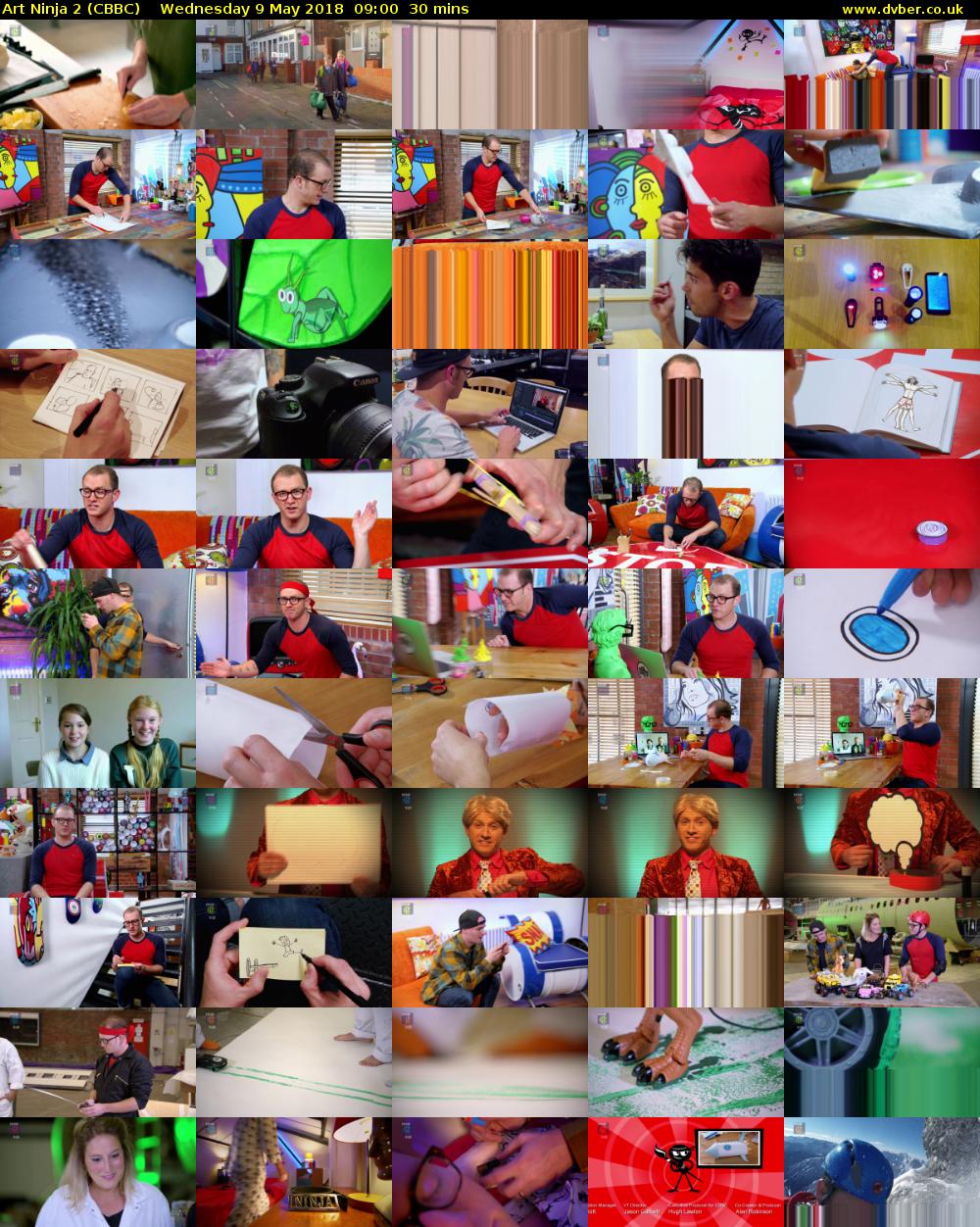 Art Ninja 2 (CBBC) Wednesday 9 May 2018 09:00 - 09:30