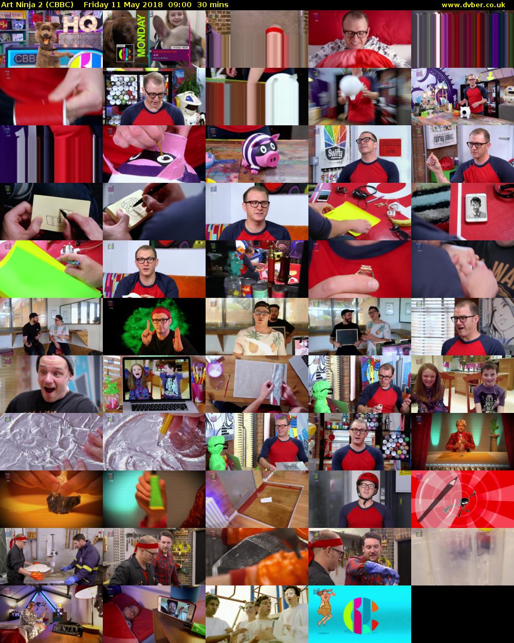 Art Ninja 2 (CBBC) Friday 11 May 2018 09:00 - 09:30