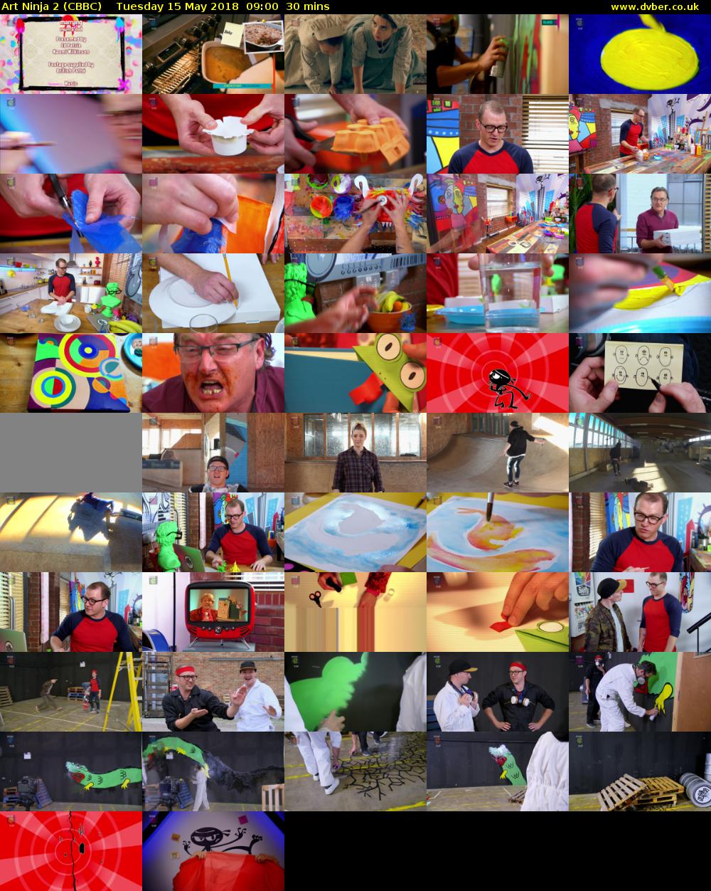 Art Ninja 2 (CBBC) Tuesday 15 May 2018 09:00 - 09:30