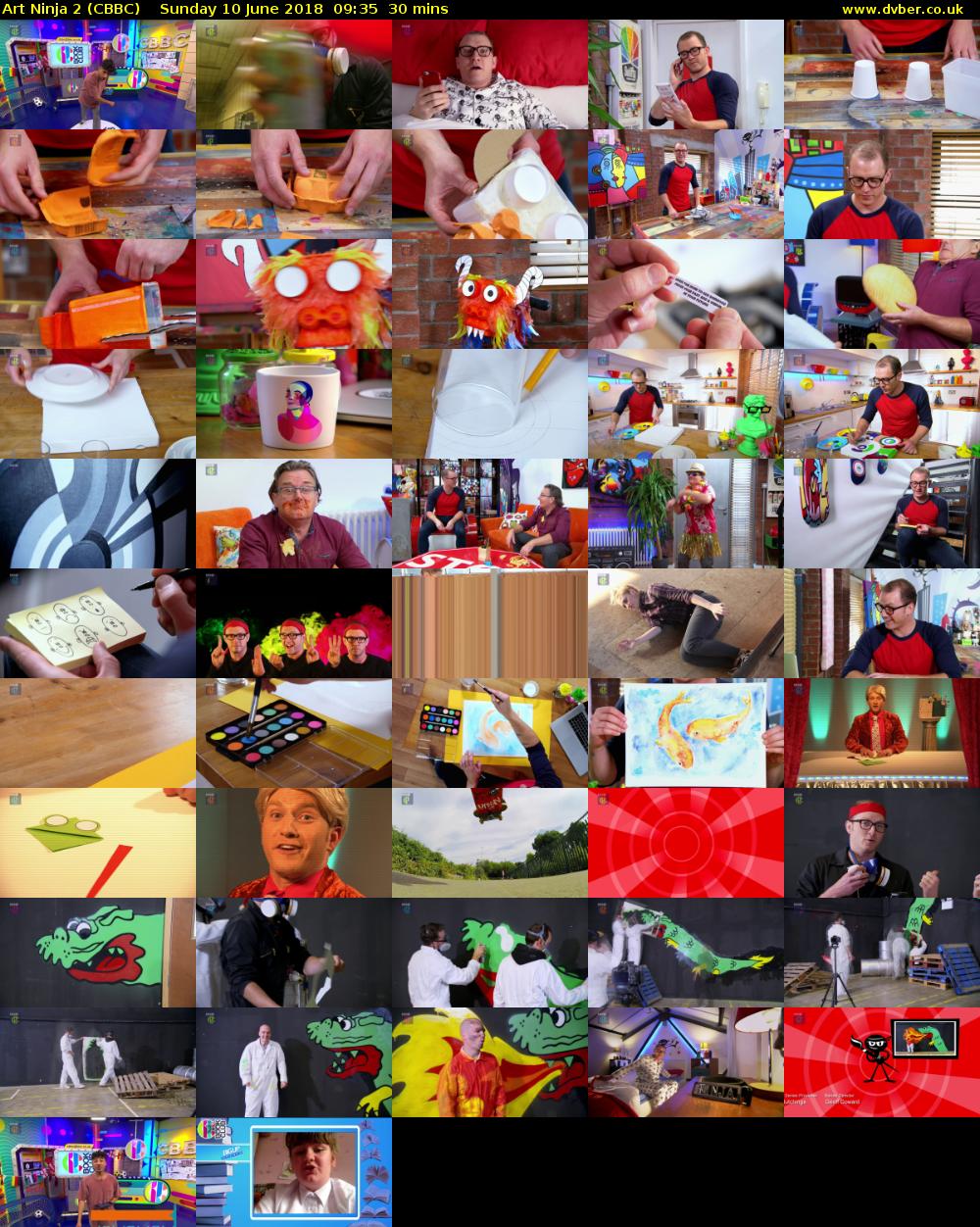 Art Ninja 2 (CBBC) Sunday 10 June 2018 09:35 - 10:05