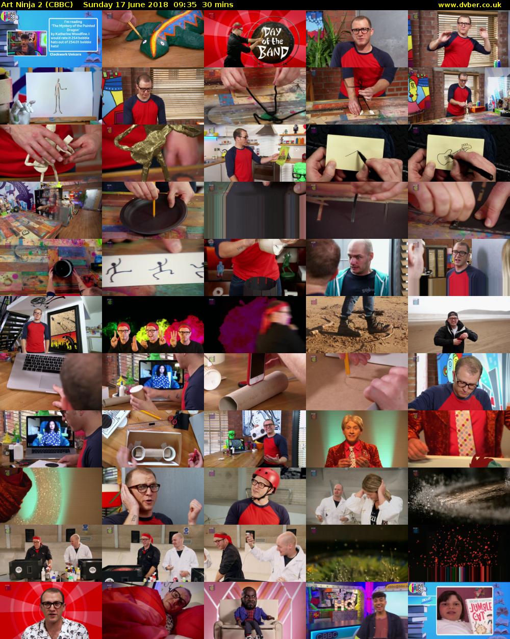 Art Ninja 2 (CBBC) Sunday 17 June 2018 09:35 - 10:05
