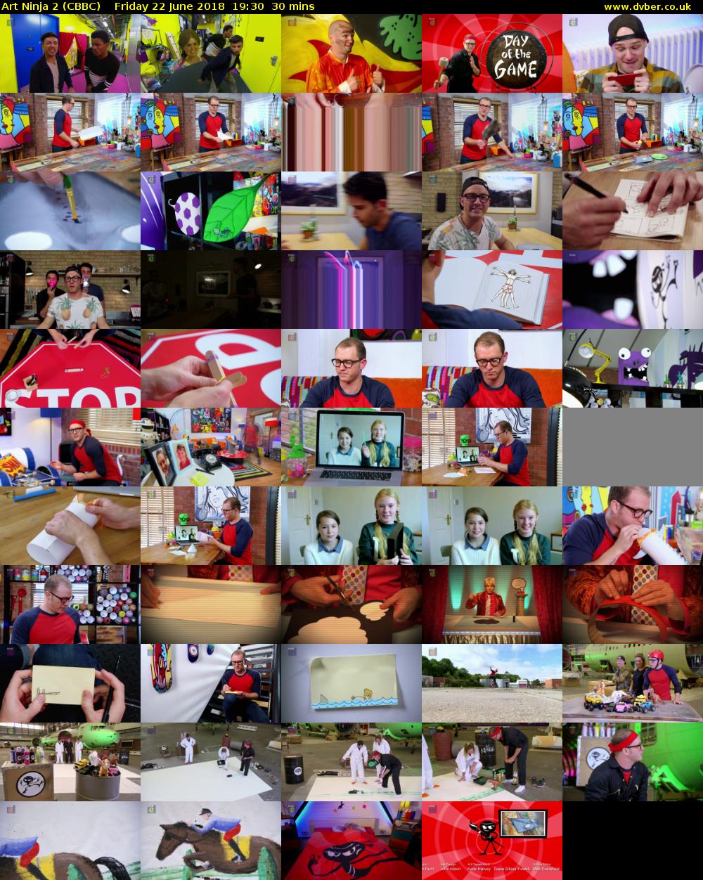 Art Ninja 2 (CBBC) Friday 22 June 2018 19:30 - 20:00