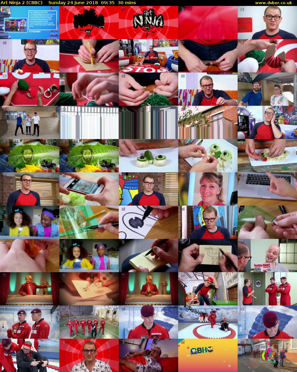 Art Ninja 2 (CBBC) Sunday 24 June 2018 09:35 - 10:05