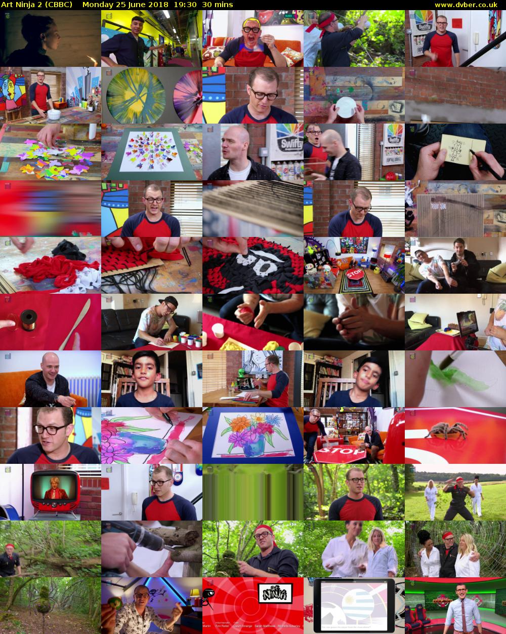 Art Ninja 2 (CBBC) Monday 25 June 2018 19:30 - 20:00