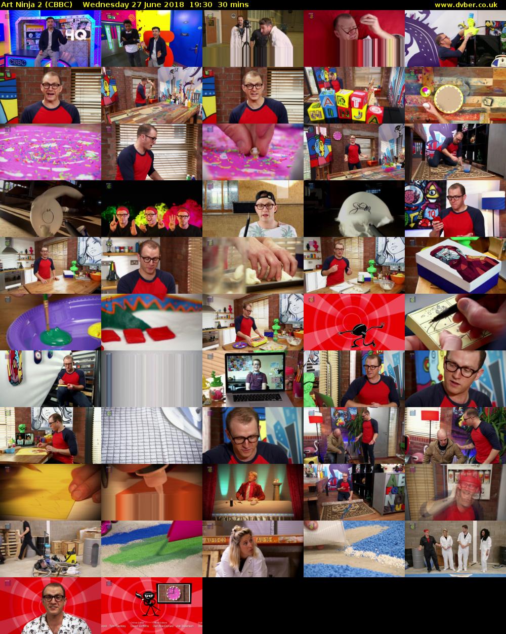 Art Ninja 2 (CBBC) Wednesday 27 June 2018 19:30 - 20:00