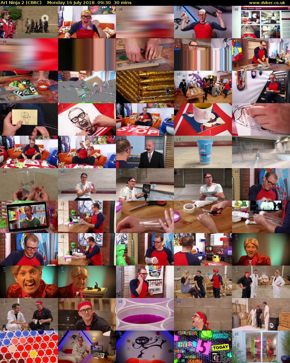 Art Ninja 2 (CBBC) Monday 16 July 2018 09:30 - 10:00