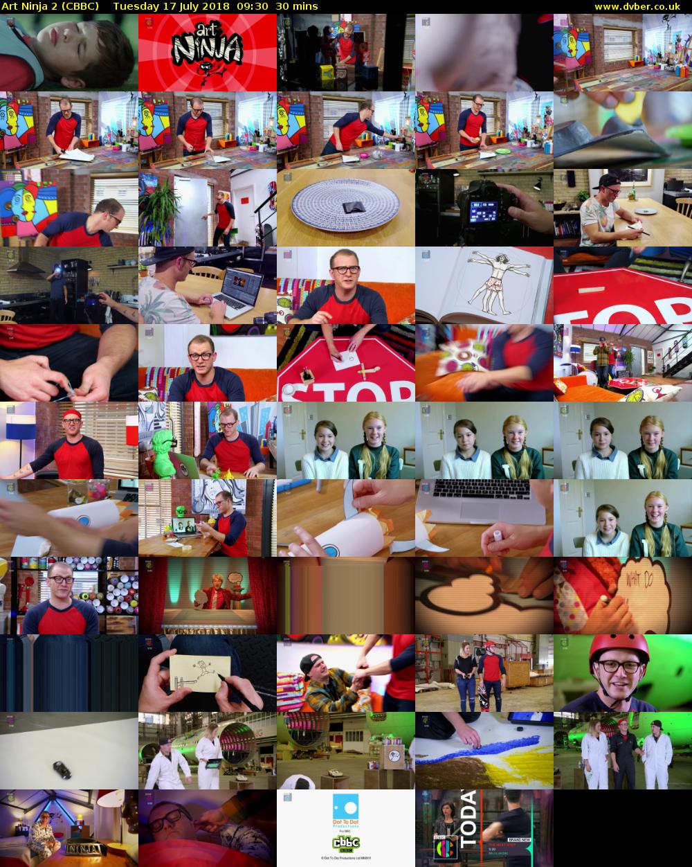Art Ninja 2 (CBBC) Tuesday 17 July 2018 09:30 - 10:00