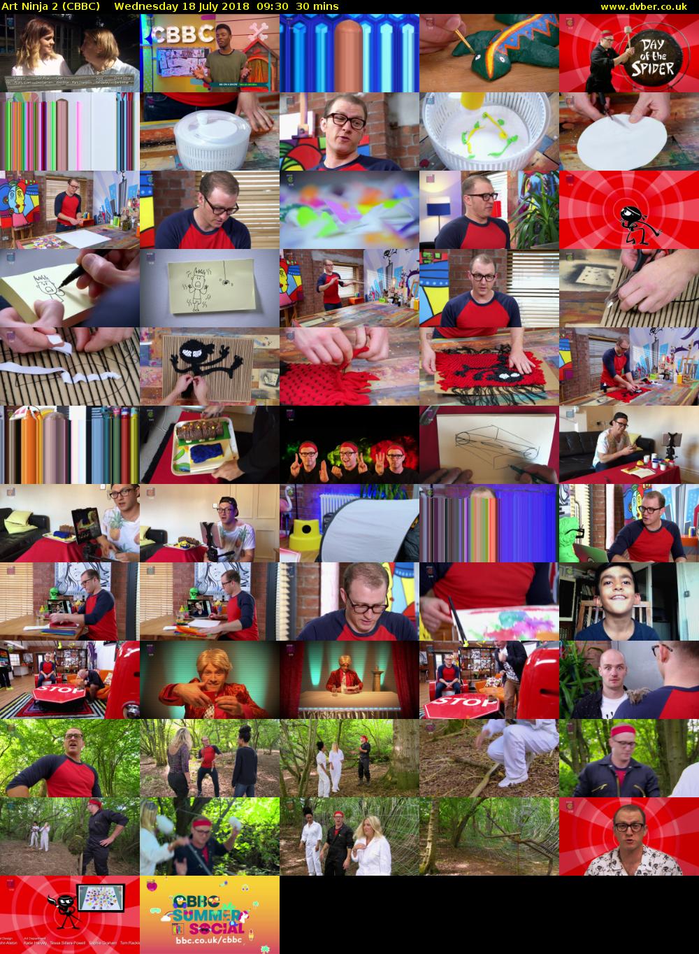 Art Ninja 2 (CBBC) Wednesday 18 July 2018 09:30 - 10:00