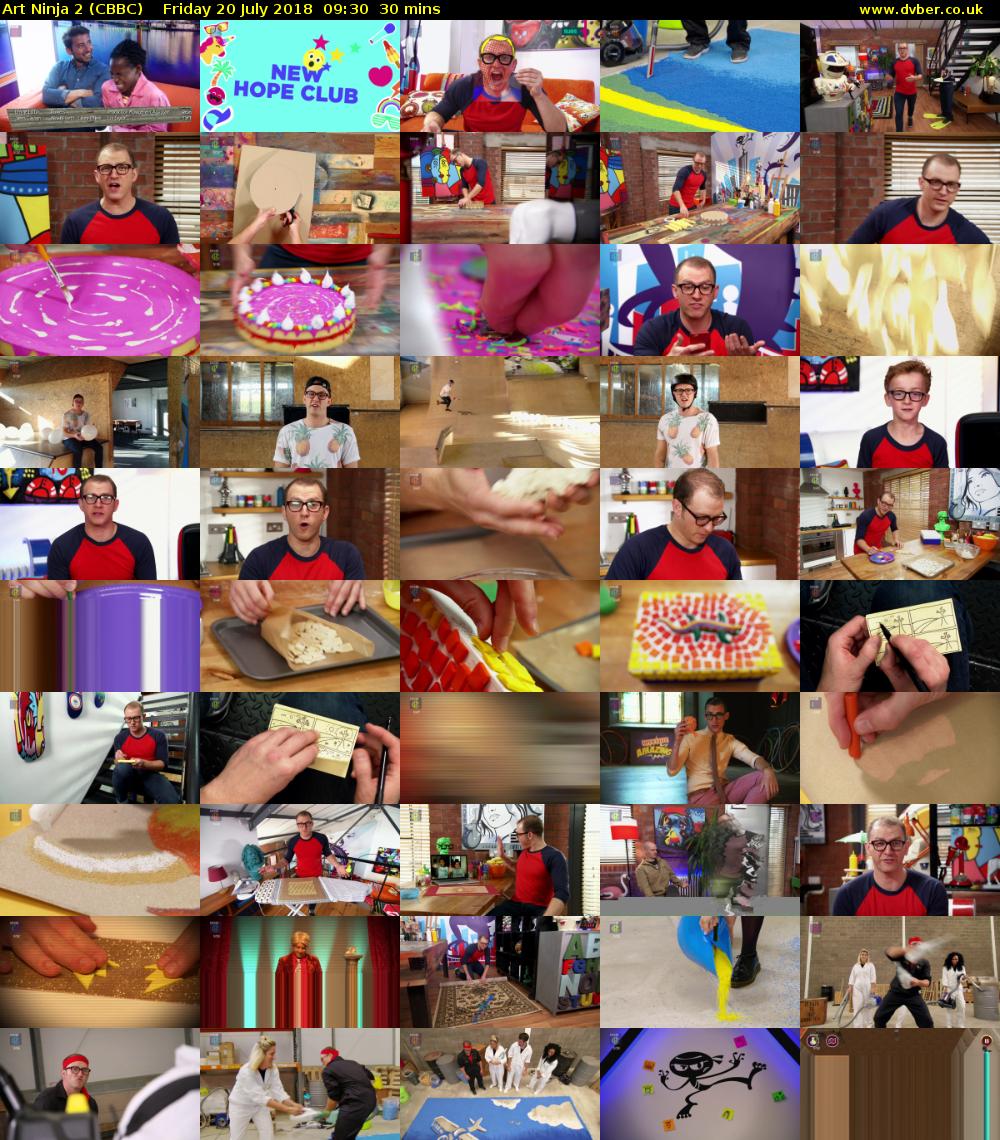 Art Ninja 2 (CBBC) Friday 20 July 2018 09:30 - 10:00