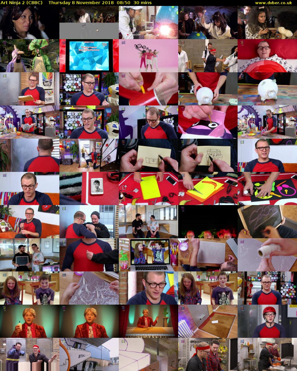 Art Ninja 2 (CBBC) Thursday 8 November 2018 08:50 - 09:20