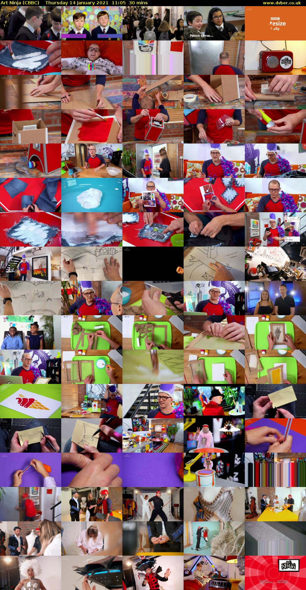 Art Ninja (CBBC) Thursday 14 January 2021 11:05 - 11:35