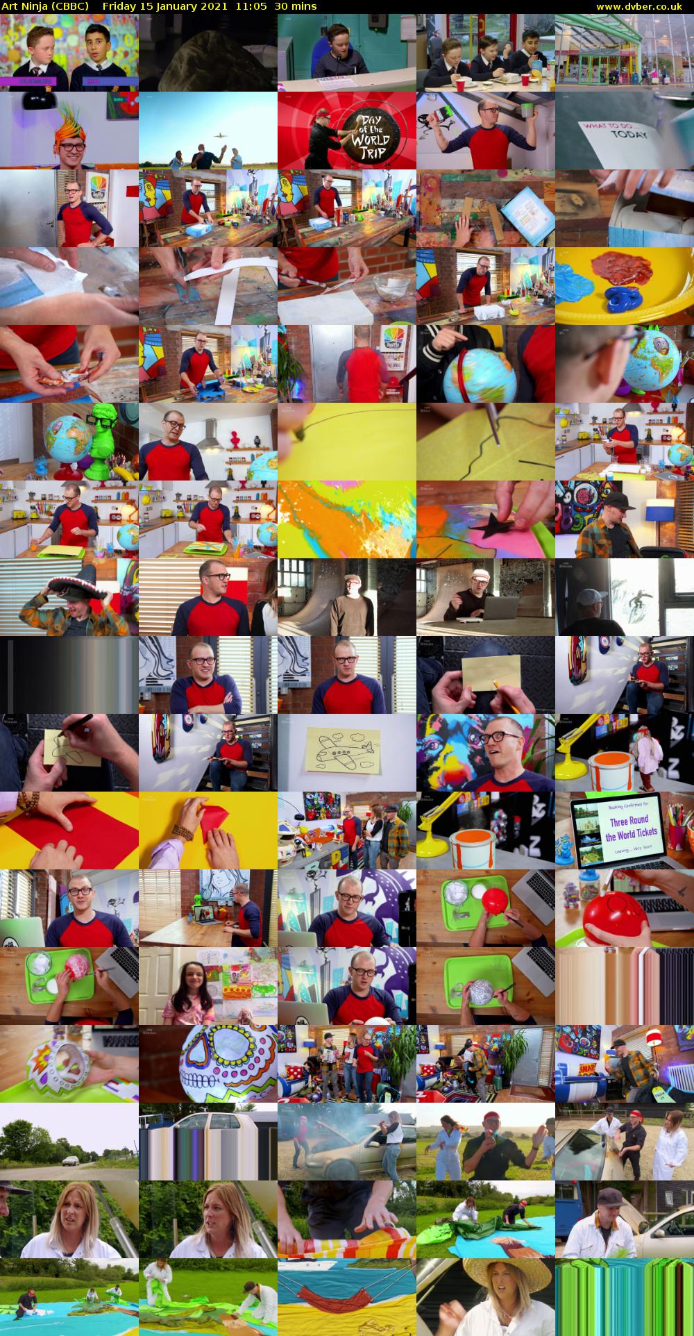 Art Ninja (CBBC) Friday 15 January 2021 11:05 - 11:35