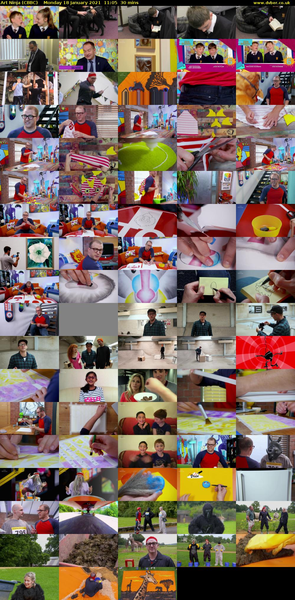 Art Ninja (CBBC) Monday 18 January 2021 11:05 - 11:35