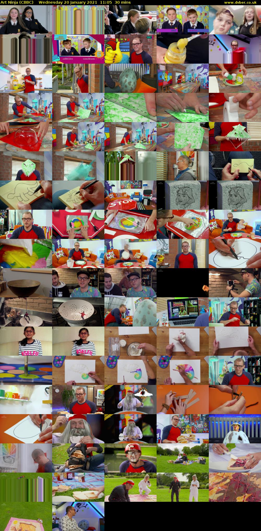 Art Ninja (CBBC) Wednesday 20 January 2021 11:05 - 11:35