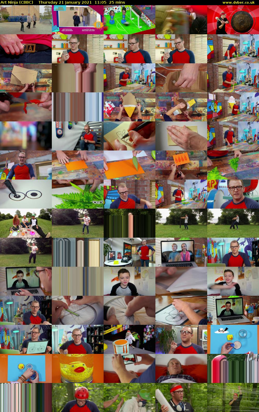 Art Ninja (CBBC) Thursday 21 January 2021 11:05 - 11:30