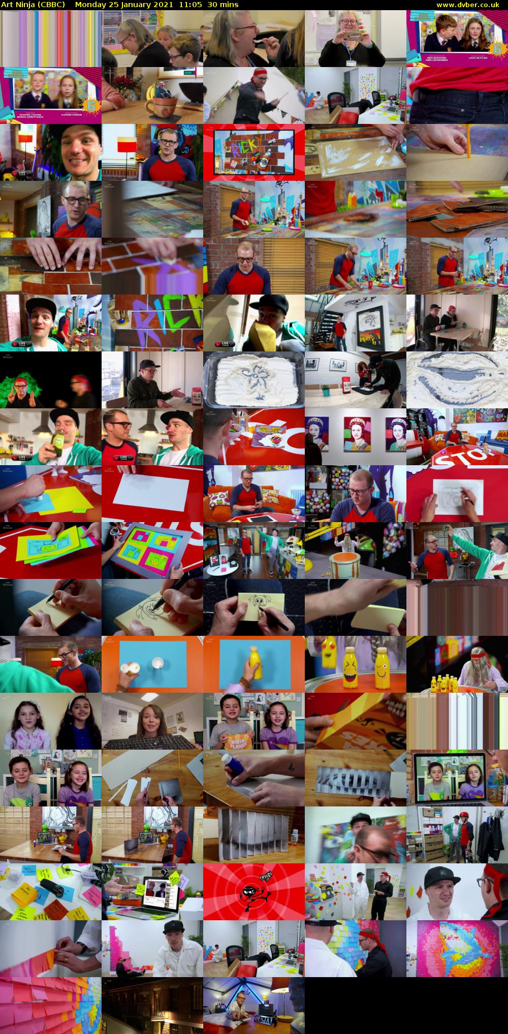Art Ninja (CBBC) Monday 25 January 2021 11:05 - 11:35