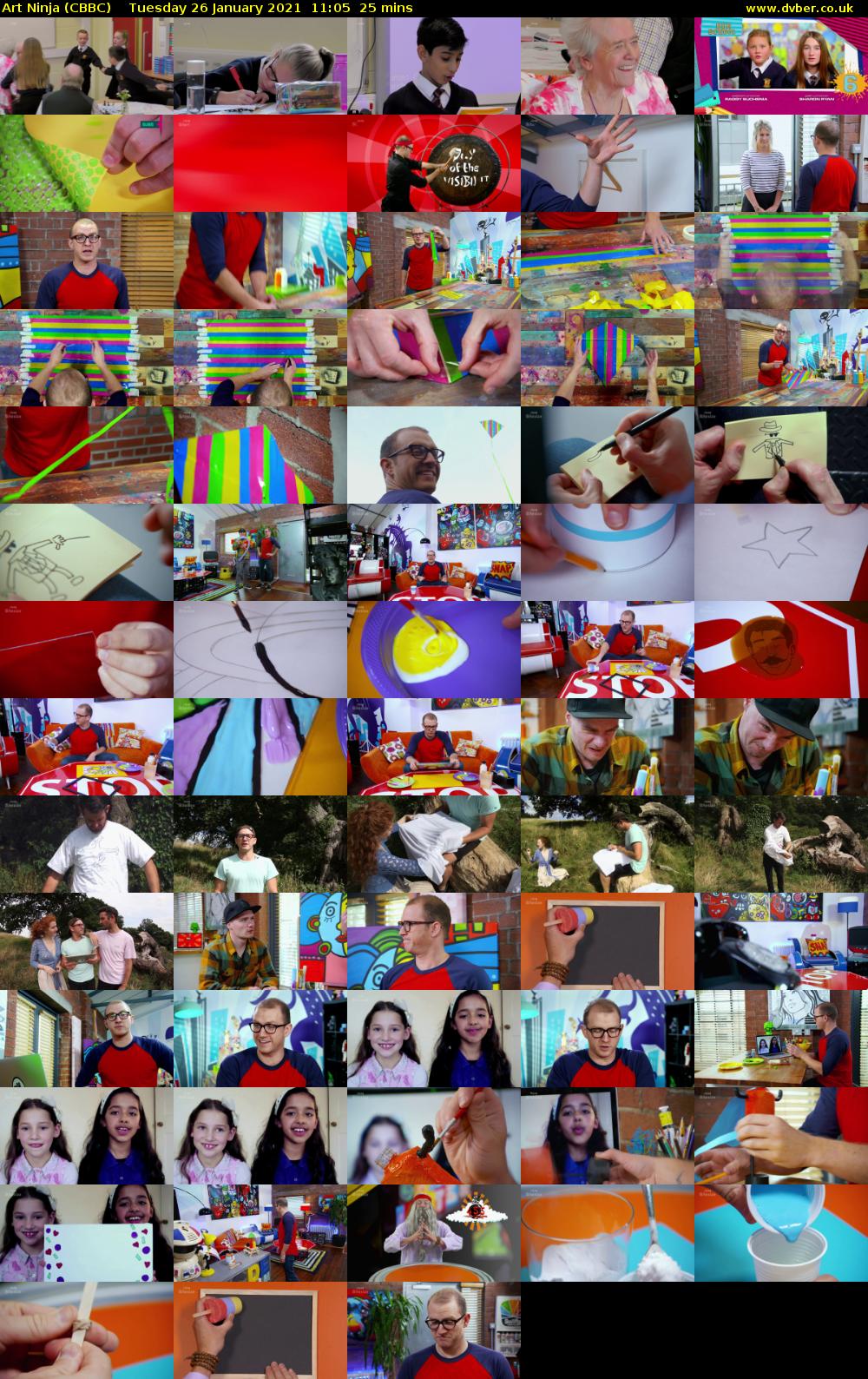 Art Ninja (CBBC) Tuesday 26 January 2021 11:05 - 11:30